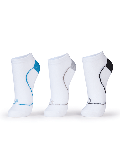 Kit com 3 Meias Unissex Esportiva