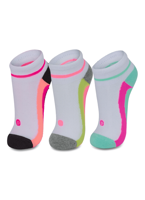 Kit com 3 Meias Feminina Esportiva