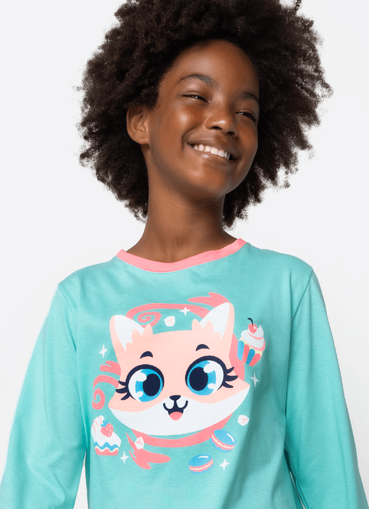 Pijama-Manga-Longa-Algodao-Menina-Teen-Raposa-Confeiteira
