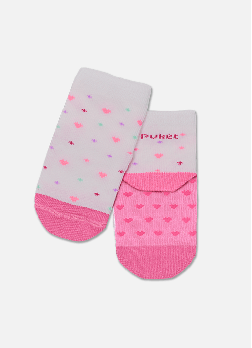 Meia Soquete Bebê RN Menina Coração