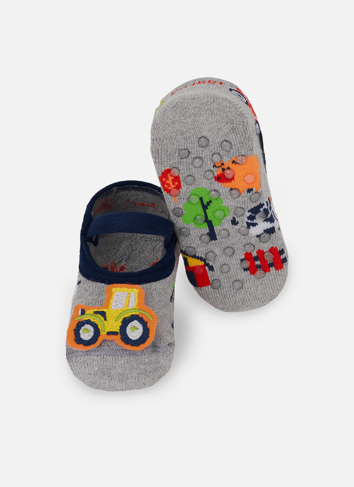 Meia-Sapatilha-Antiderrapante-Bebe-Menino-Fazenda