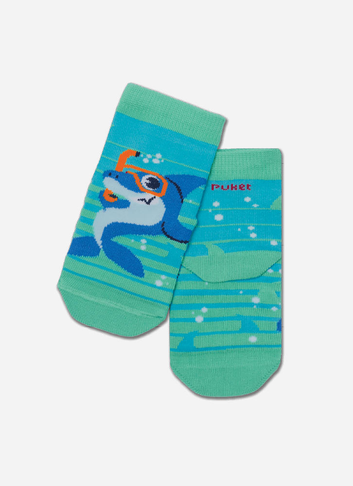 Meia-Soquete-Bebe-Menino-Tubarao