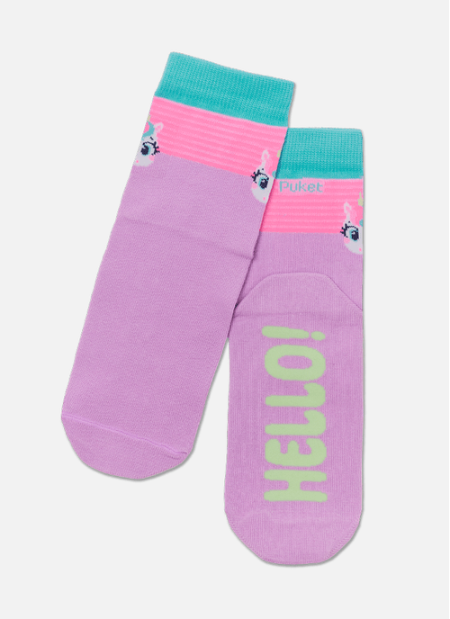 Meia Soquete Feminina Unicórnio