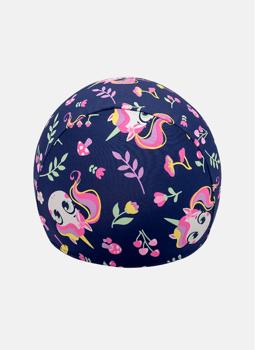 Touca de Natação Com Proteção Solar Menina Unicórnio Encantado