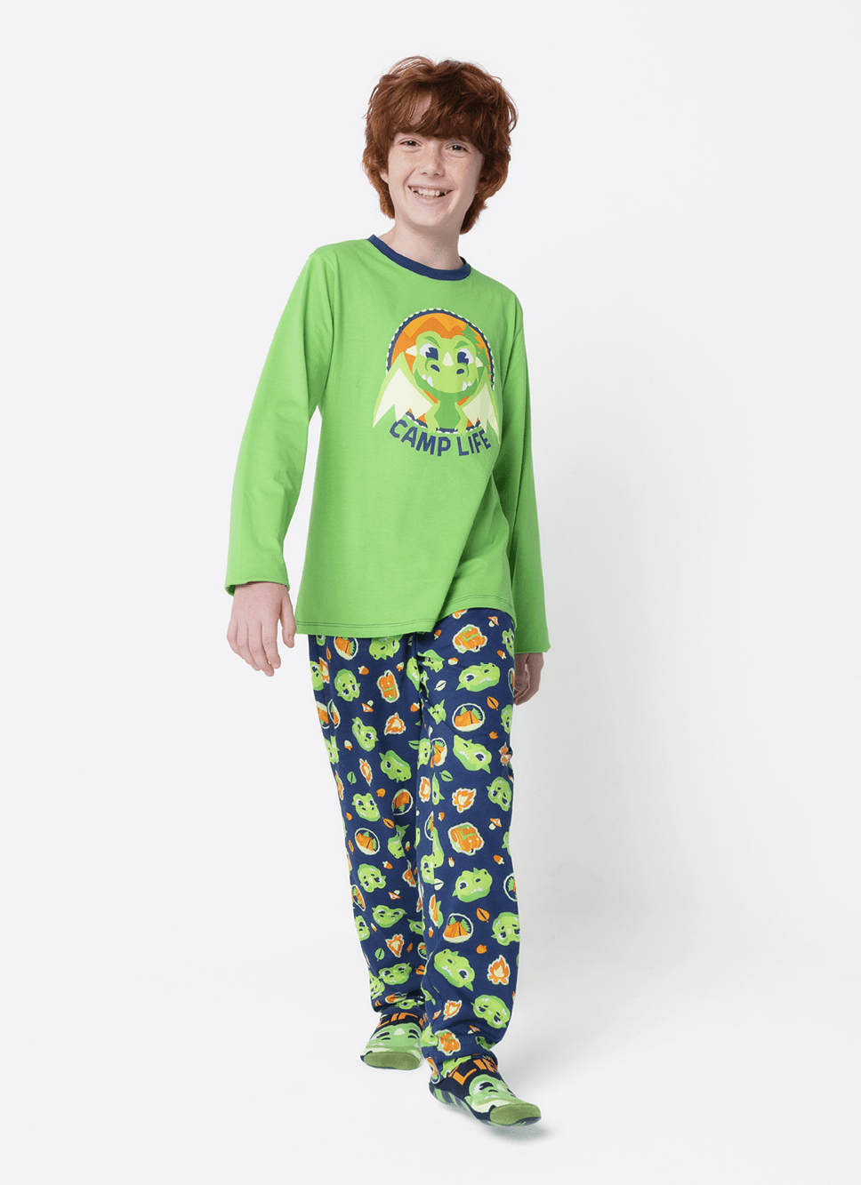 Pijama-Manga-Longa-Algodao-Menino-Teen-Dragao-Camping
