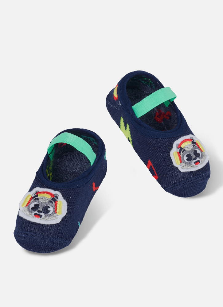 Meia-Sapatilha-Antiderrapante-Bebe-Menino-Guaxinim