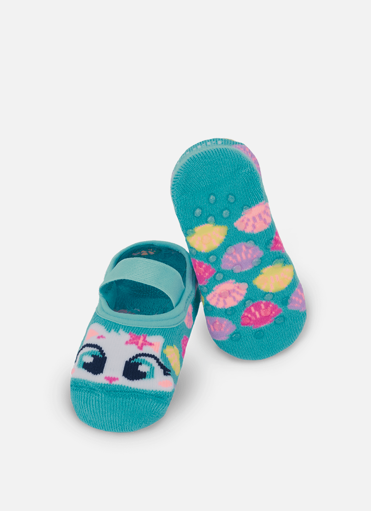 Meia-Sapatilha-Antiderrapante-Bebe-Menina-Gata-Sereia