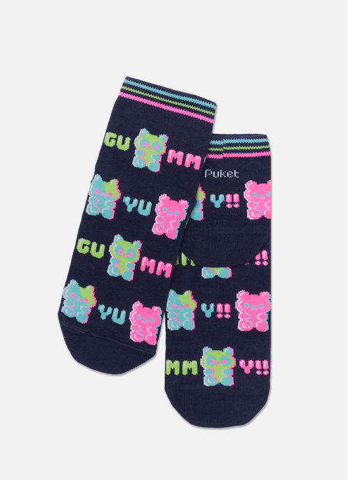 Meia Cano Curto Feminina Gummy
