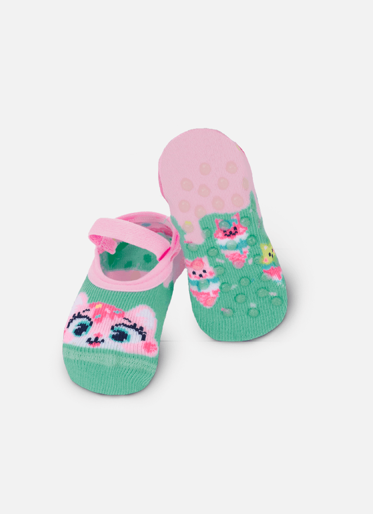 Meia-Sapatilha-Bebe-Rn-Menina-Gata-Sorvete