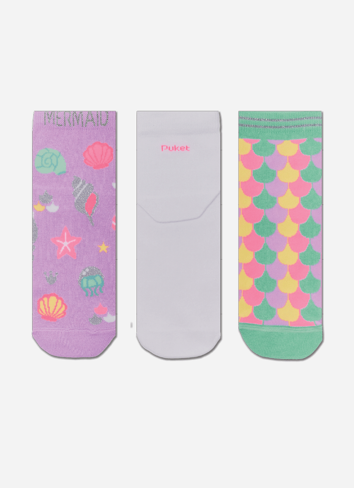 Kit-Com-3-Meias-Cano-Curto-Feminina-Sereia