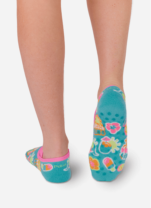 Meia Sapatilha Antiderrapante Feminina Beach Time