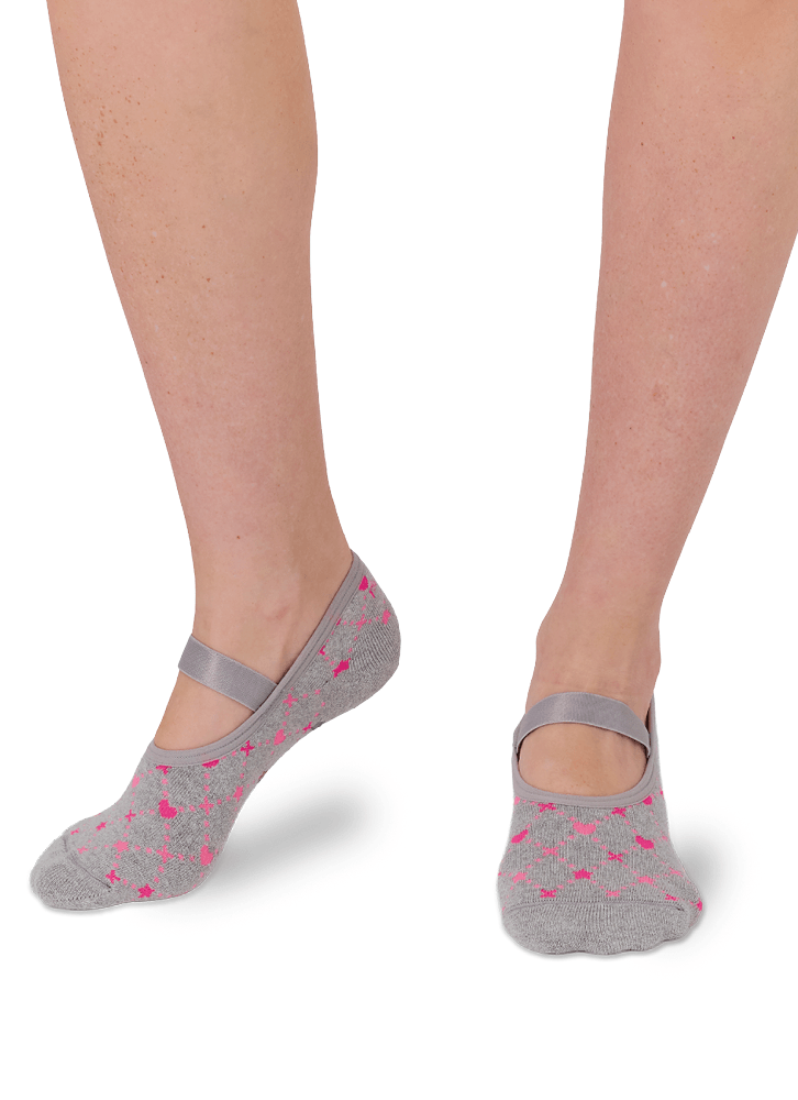 Meia-Sapatilha-Antiderrapante-Feminina-Estrela-E-Coracao