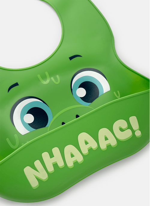 Babador de Silicone Dino