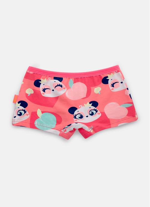 Calcinha BodyShorts Algodão Menina Panda Romântico