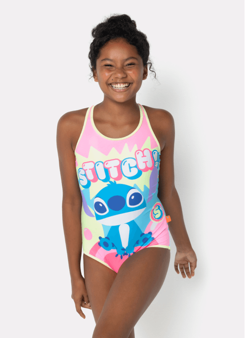 Maio com Proteção Solar Menina Teen Stitch
