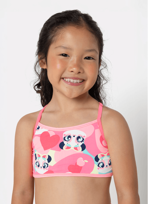 Biquíni Menina Panda Romântico