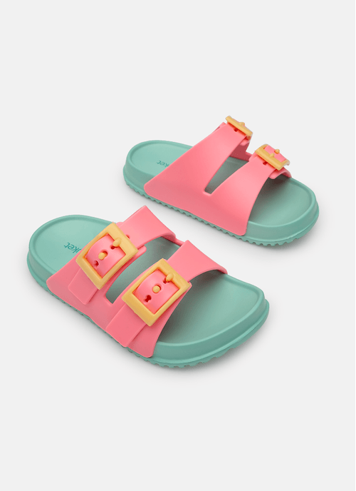 Chinelo Slide Menina Color Block