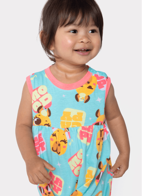 Macacão Regata Algodão Bebê Menina Capy Bora