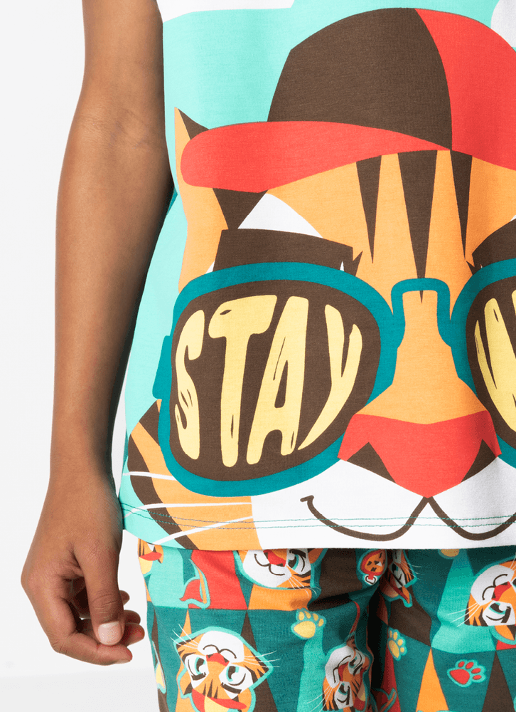 Pijama-Manga-Curta-Viscolycra-Menino-Tigre-Camping