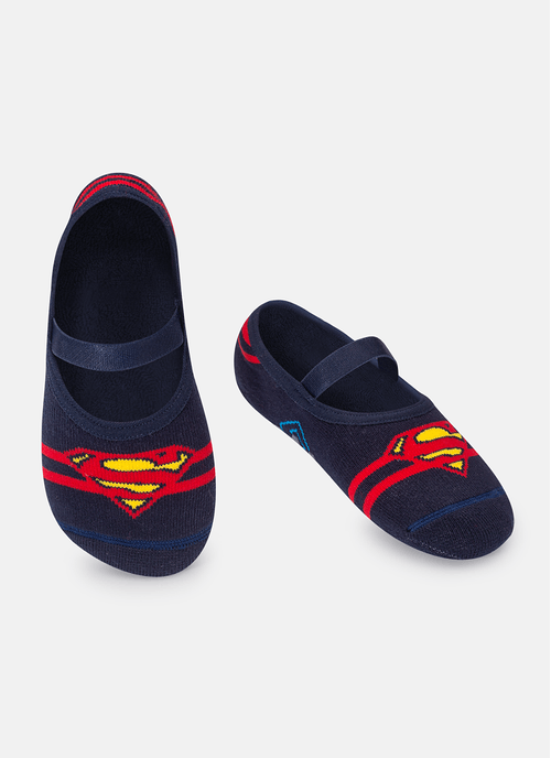Meia Menino Sapatilha com Antiderrapante Superman