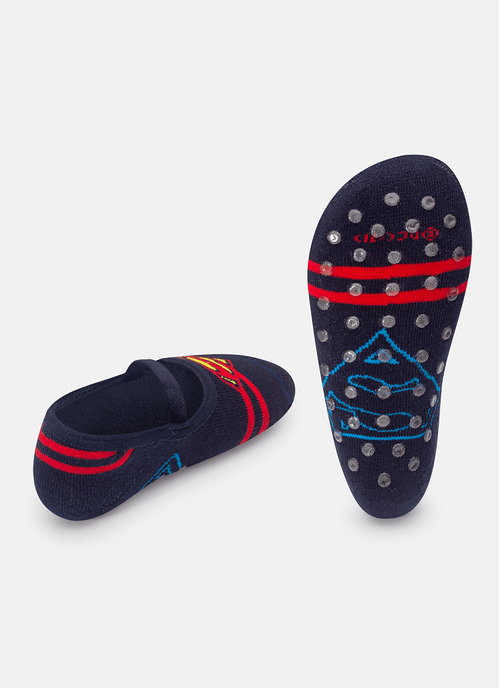 Meia Menino Sapatilha com Antiderrapante Superman