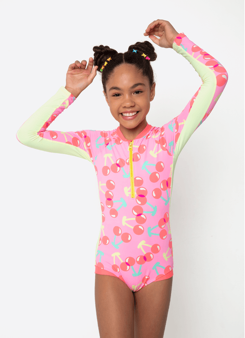 Maio Manga Longa Menina Teen Unicórnio Cherry