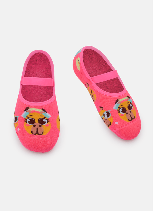 Meia Sapatilha Antiderrapante Feminina Capy Bora