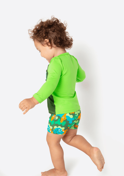 Camiseta Manga Longa Bebê Menino Dino Trio