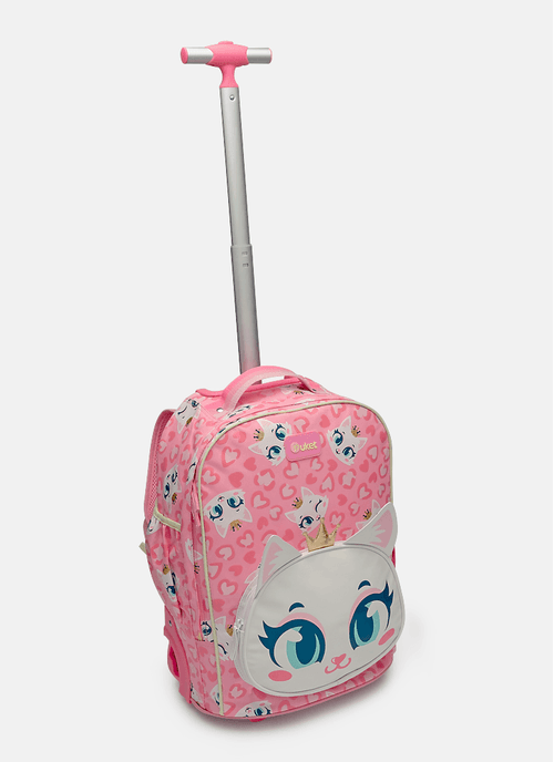 Mochila com Rodinha Grande Gata Romântica