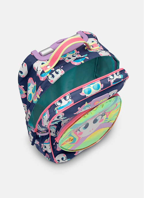 Mochila com Rodinha Pequena Unicórnio Tênis