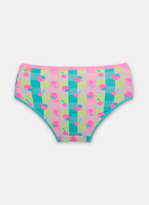 Calcinha Boneca Microfibra Feminina Morango