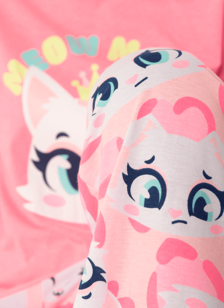 Pijama-Manga-Longa-Feminino-Gata