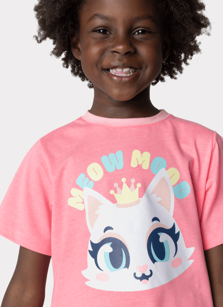 Pijama-Manga-Curta-Menina-Gata