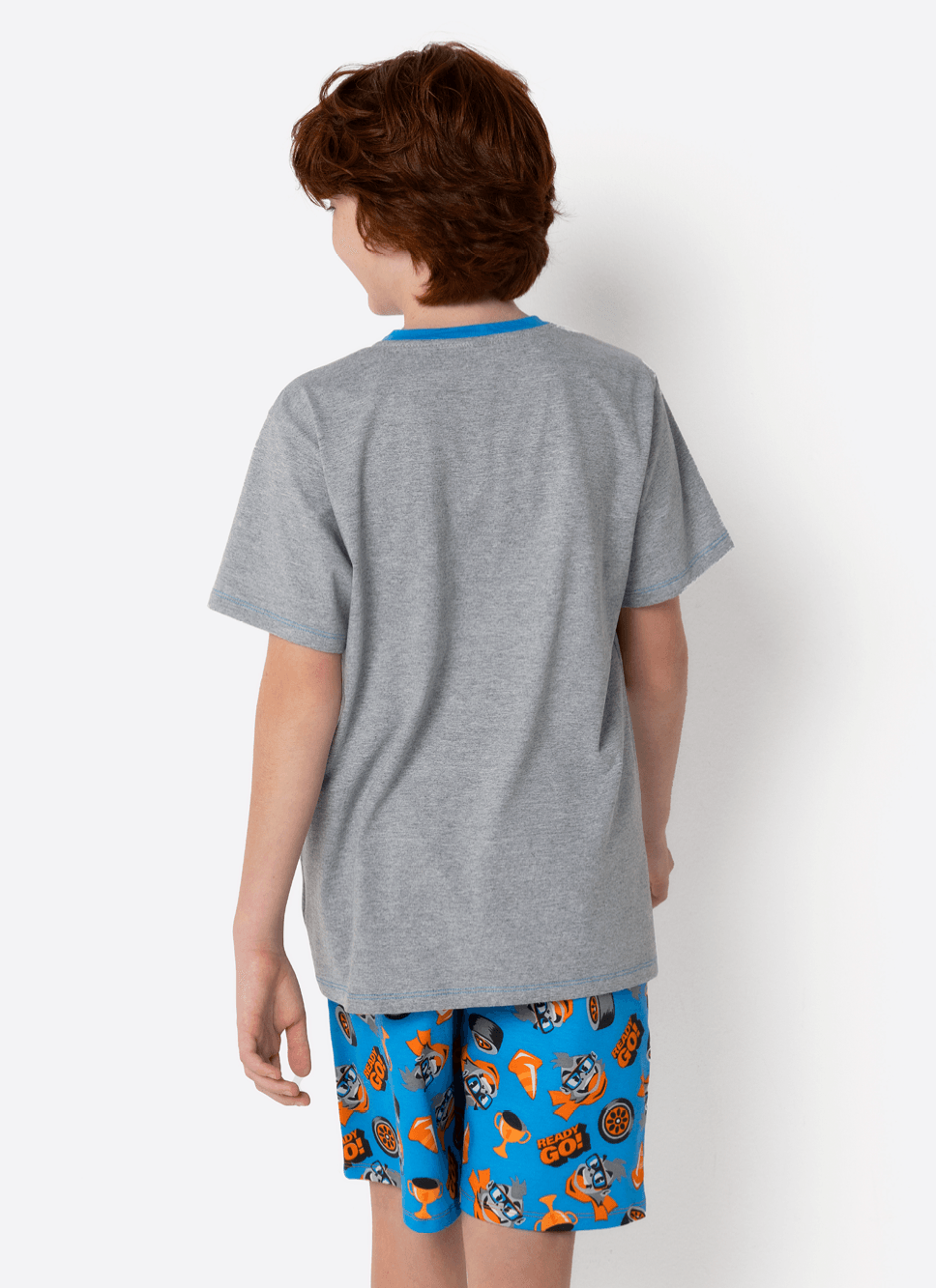 Pijama-Manga-Curta-Menino-Teen-Gorila-Racing