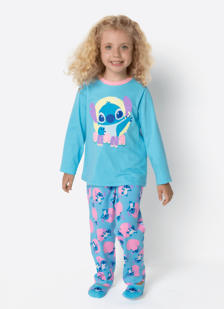 Pijama-Manga-Longa-Menina-Stitch