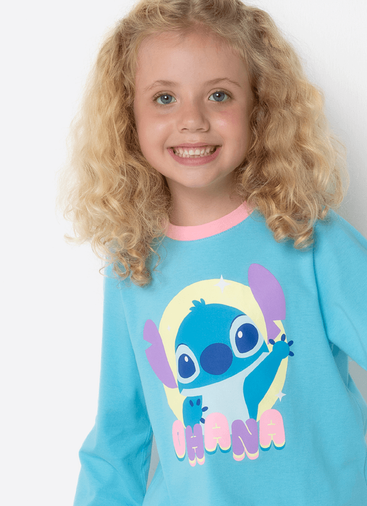 Pijama-Manga-Longa-Menina-Stitch