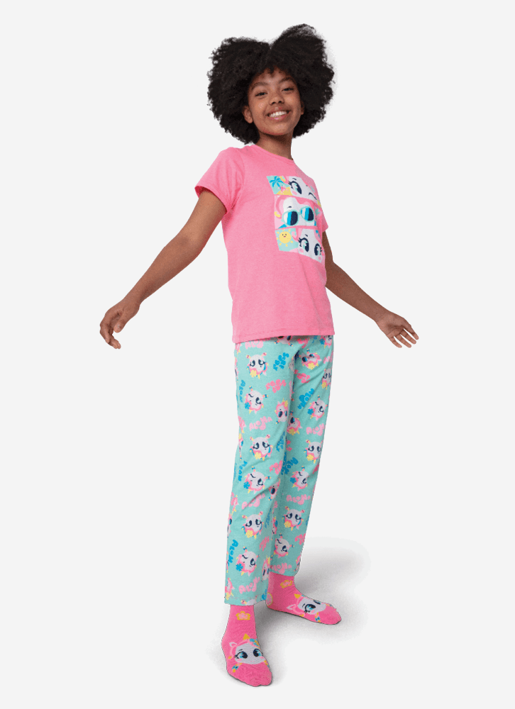 Pijama-Manga-Curta-Menina-Teen-Unicornio-Aloha