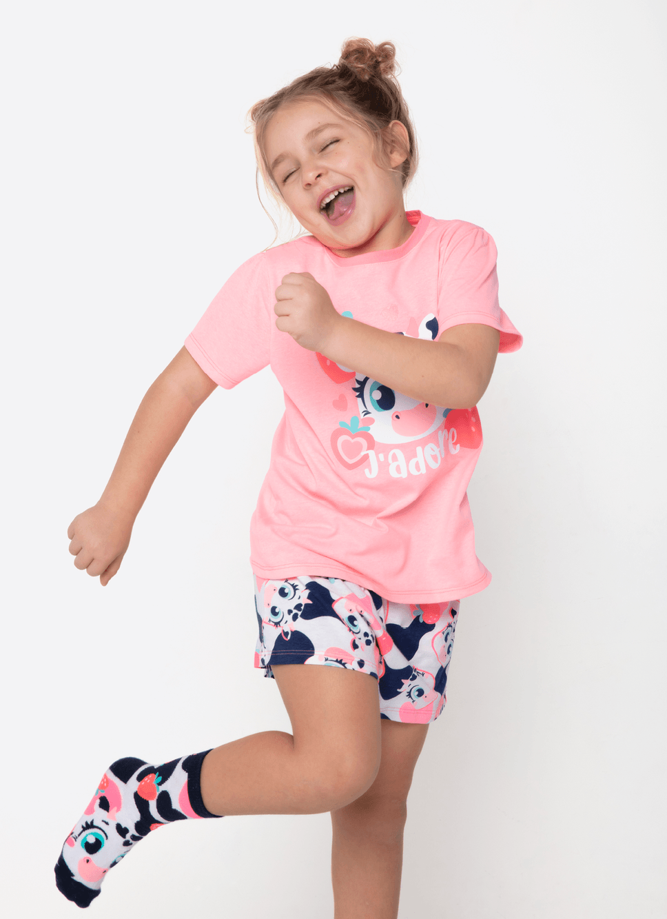 Pijama-Manga-Curta-Menina-Vaca-Romantica