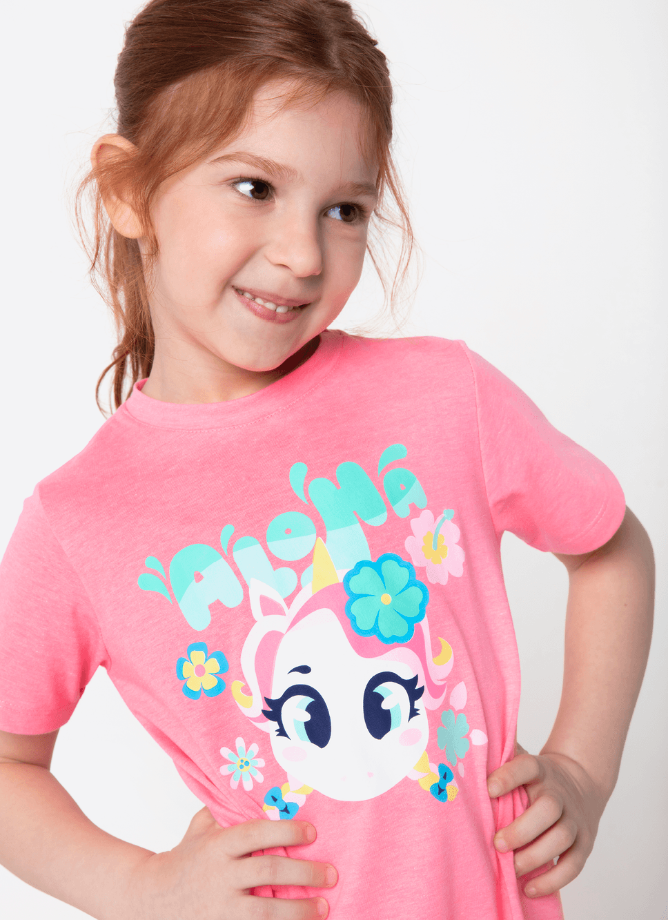 Camisola-Manga-Curta-Menina-Unicornio-Aloha
