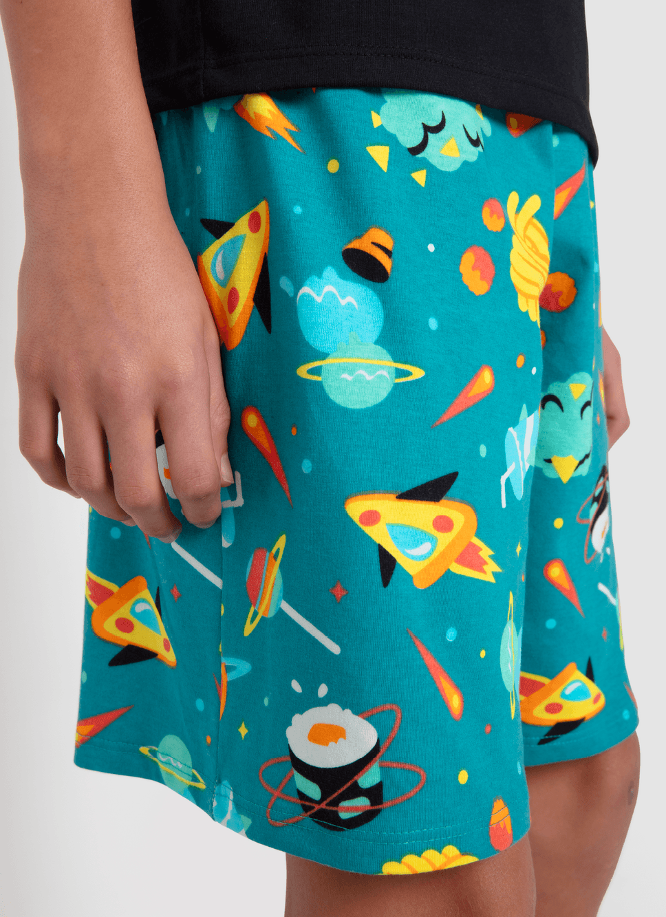 Pijama-Manga-Curta-Menino-Teen-Space-Food