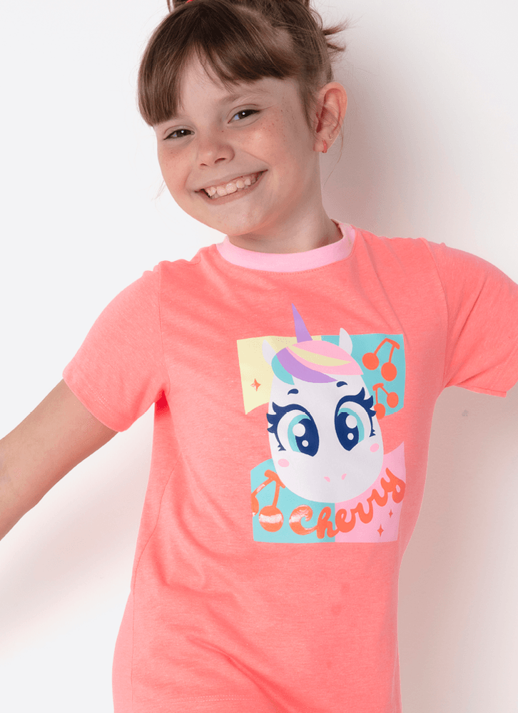 Pijama-Manga-Curta-Menina-Unicornio-Cherry