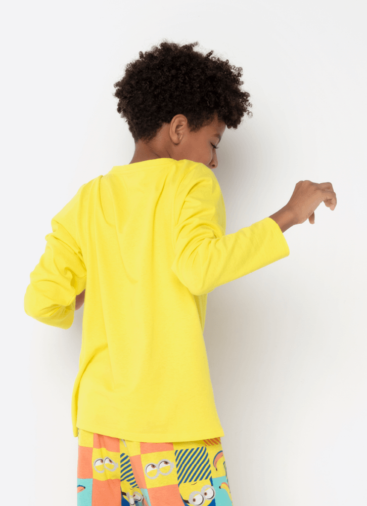 Pijama-Manga-Longa-Teen-Unissex-Minions