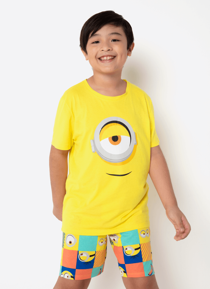 Pijama-Manga-Curta-Teen-Unissex-Minions