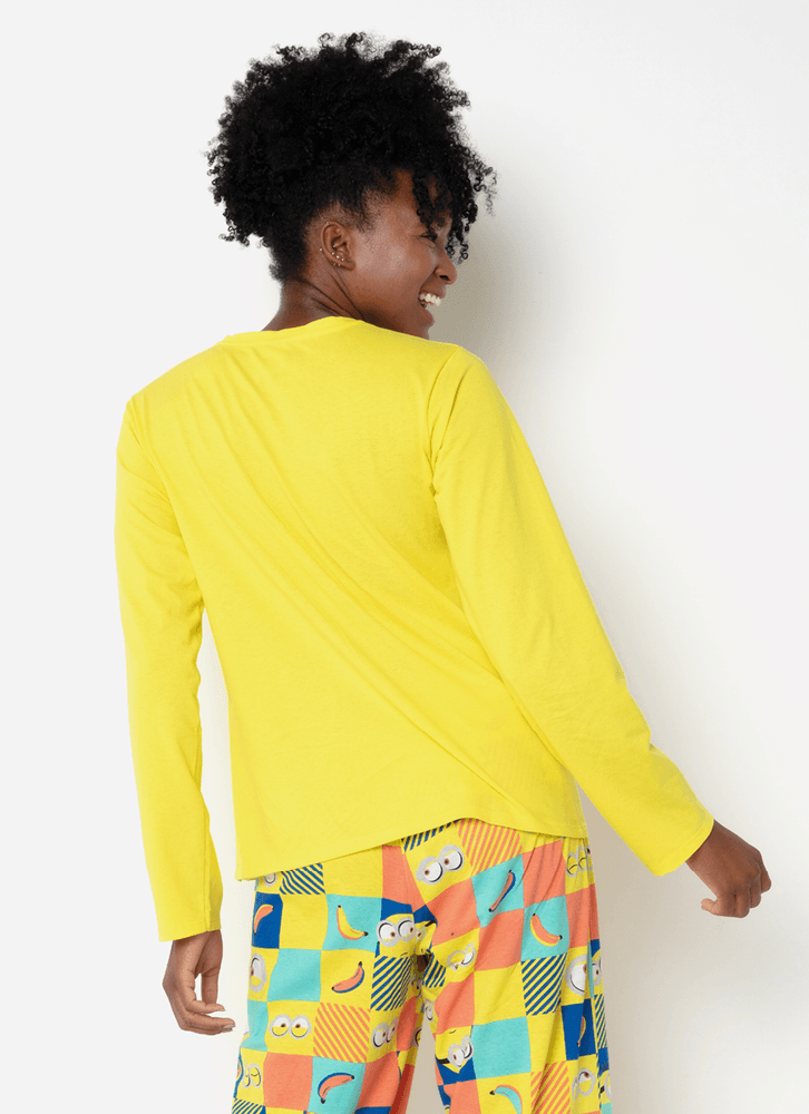 Pijama-Manga-Longa-Adulto-Unissex-Minions