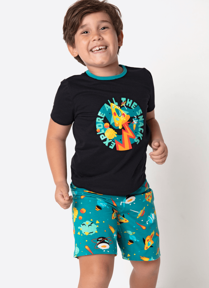 Pijama-Manga-Curta-Menino-Space-Food