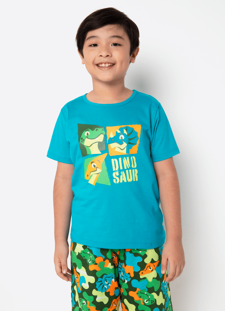 Pijama-Manga-Curta-Menino-Teen-Dino-Trio