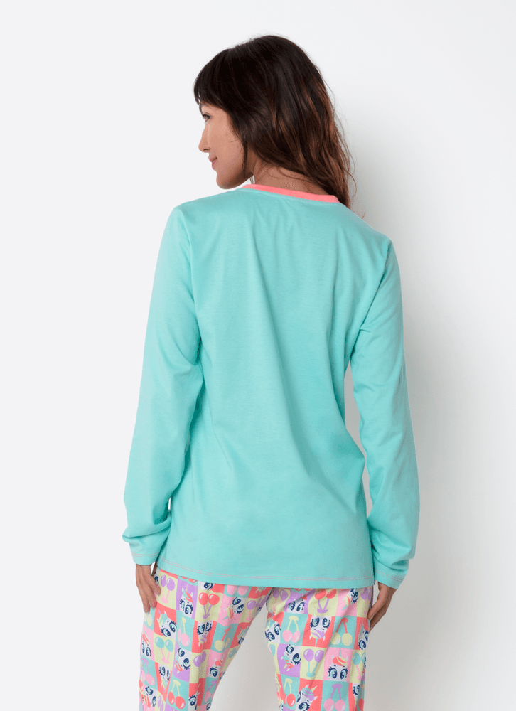Pijama-Manga-Longa-Feminino-Unicornio-Cherry