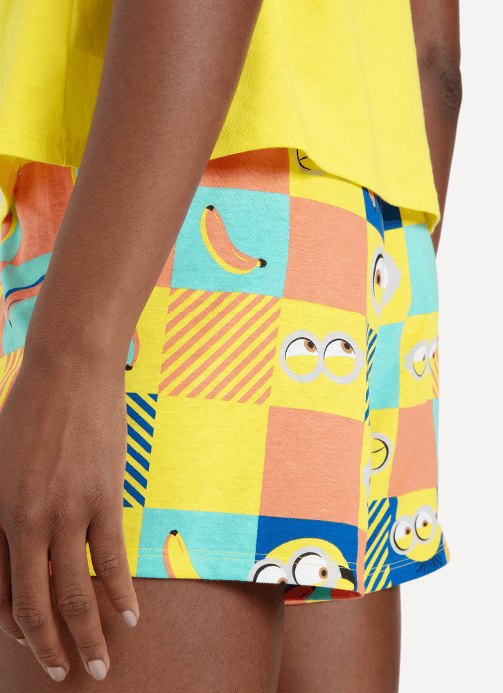 Pijama-Manga-Curta-Adulto-Unissex-Minions