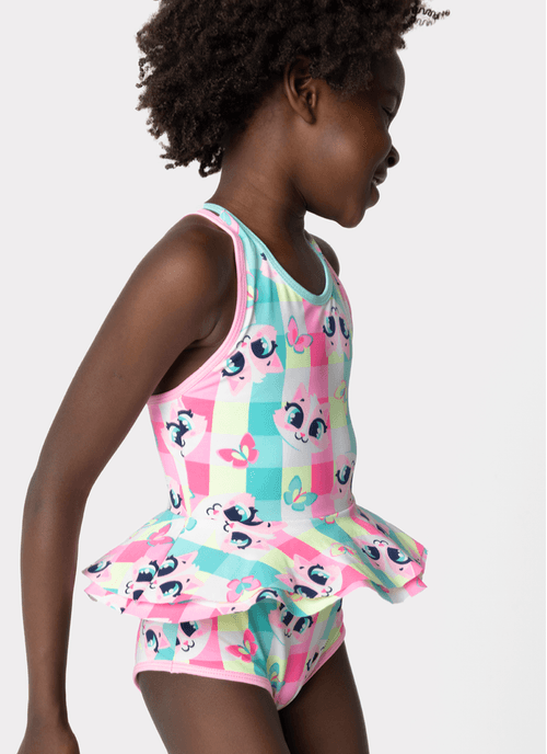 Maio com Proteção Solar Menina 1/2 Anos Gata Picnic