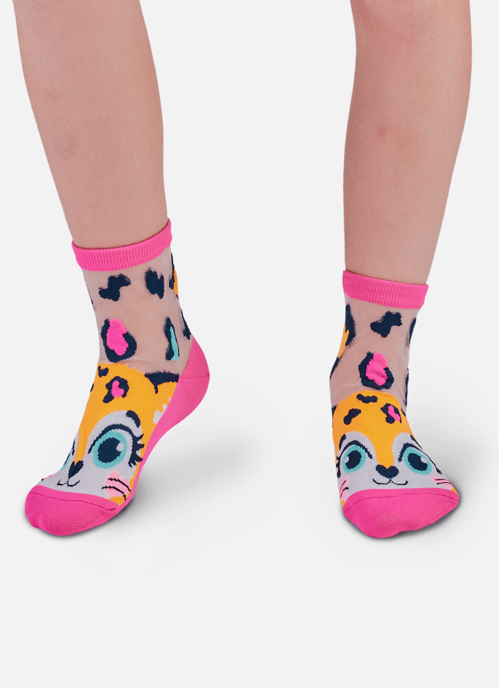 Meia-Soquete-Transparente-Menina-Onca